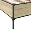 vidaXL Cadre de lit sans matelas chêne sonoma 75x190 cm