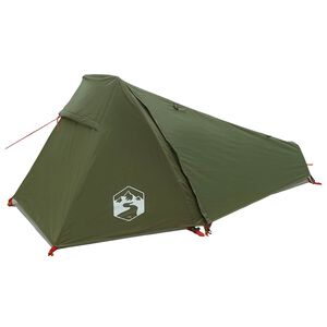 vidaXL Tente tunnel 215 x 100 x 90 cm Vert olive Polyester et Acier