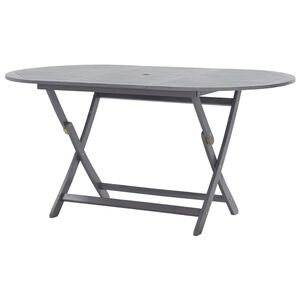 vidaXL Table de jardin pliable 160x85x75 cm Bois d'acacia massif