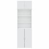 vidaXL Armoire de rangement blanc 70x42,5x225 cm bois d'ing&eacute;nierie