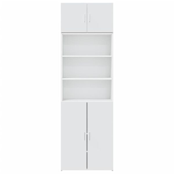 vidaXL Armoire de rangement blanc 70x42,5x225 cm bois d'ing&eacute;nierie