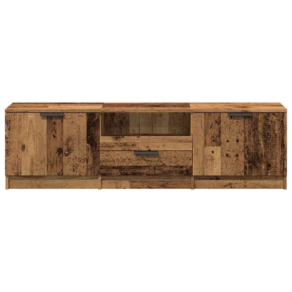 vidaXL Meuble TV vieux bois 140x35x40 cm bois d'ing&eacute;nierie