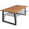 vidaXL Table de salle &agrave; manger bois d'acacia massif 200x90 cm