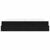 vidaXL Cadre de lit avec matelas avec matelas 2 pcs Noir Velours
