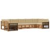 vidaXL Ensemble de canap&eacute;s d'ext&eacute;rieur 7 pc Naturel et Beige