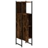vidaXL Armoire de salle de bain chêne fumé 33x33x120,5 cm