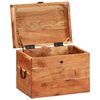 vidaXL Bo&icirc;te de rangement 39x28x31 cm Bois massif d'acacia