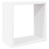 vidaXL &Eacute;tag&egrave;res cube murales 4 pcs Blanc et ch&ecirc;ne sonoma 30x15x30 cm