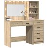vidaXL Table de Toilette Marron 78.5 x 41 x 135 cm Bois d'ing&eacute;nierie