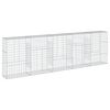 vidaXL Panier gabion avec couvercle 500x50x150 cm fer galvanis&eacute;