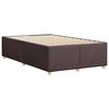 vidaXL Cadre de lit sans matelas marron foncé 120x190 cm tissu