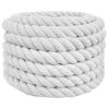 vidaXL Corde en coton 30 mm 10 m Blanc 100% Coton