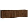 vidaXL Ensemble de meubles TV 3 pcs Ch&ecirc;ne marron Bois d'ing&eacute;nierie