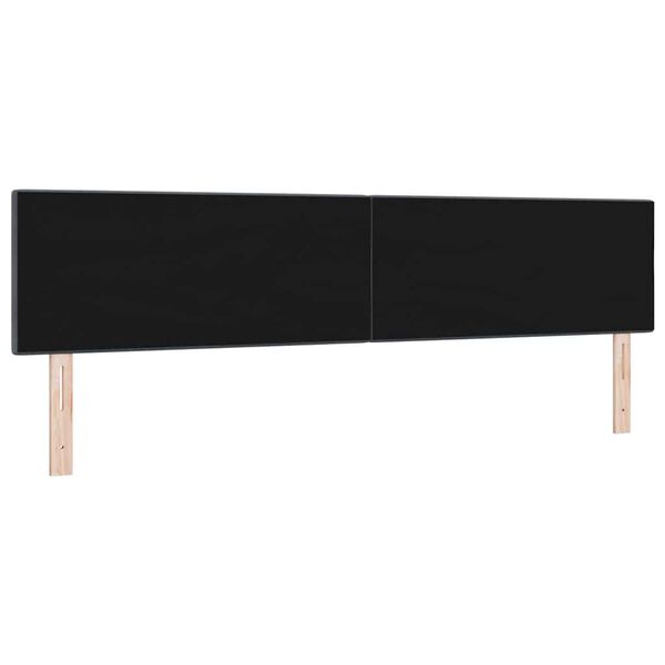 vidaXL T&ecirc;te de lit avec t&ecirc;te de lit Gris fonc&eacute; 200 cm Cuir synth&eacute;tique