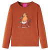 T-shirt enfants &agrave; manches longues cognac 104