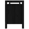 vidaXL Banc d'entr&eacute;e Noir 110x40x60 cm Bois de pin massif