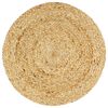 vidaXL Napperons 4 pcs Naturel Plain 38 cm Rond Jute