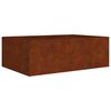 vidaXL Lit sur&eacute;lev&eacute; de jardin 120x80x40 cm acier corten
