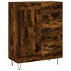 vidaXL Buffet haut Ch&ecirc;ne fum&eacute; 69,5x34x180 cm Bois d'ing&eacute;nierie