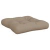 vidaXL Coussins de palette lot de 3 taupe tissu