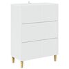 vidaXL Armoire &agrave; tiroirs Blanc 66 x 34,5 x 90 cm Bois d'ing&eacute;nierie