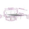 vidaXL Cadre de lit sans matelas 140x190 cm bois de pin massif