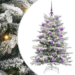 vidaXL Sapin de No&euml;l Artificiel &agrave; Branches Articul&eacute;es Blanc 120 cm