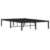 vidaXL Cadre de lit m&eacute;tal sans matelas noir 120x200 cm