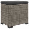 vidaXL Pouf de jardin avec coussin 40 x 30 x 40 cm