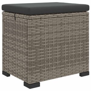 vidaXL Pouf de jardin avec coussin 40 x 30 x 40 cm