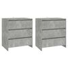 vidaXL Buffets 3 pcs Gris b&eacute;ton Bois d'ing&eacute;nierie