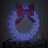 vidaXL Couronne avec 150 LED Bleu 120 cm Acrylique