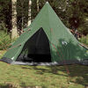 vidaXL Tente de camping tipi 4 personnes vert imperm&eacute;able