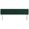 vidaXL T&ecirc;tes de lit Vert fonc&eacute; 180x7x78/88 cm Velours