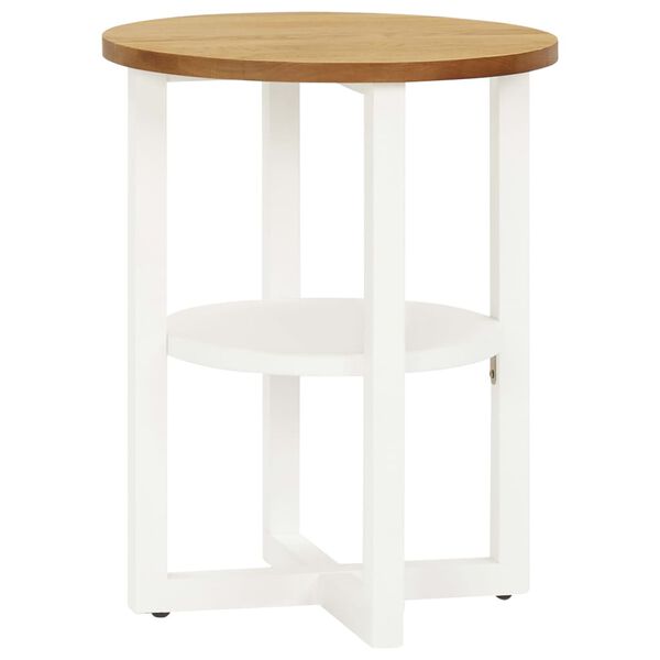 vidaXL Table de lampe 40x50 cm Bois de chêne massif
