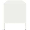 vidaXL Meuble TV blanc 101,5x39x43,5 cm acier lamin&eacute; &agrave; froid
