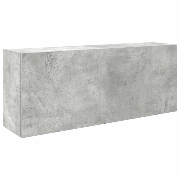 vidaXL Armoire murale de bain gris b&eacute;ton 100x25x40cm bois d'ing&eacute;nierie