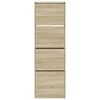 vidaXL Armoire à chaussures 4 tiroirs rabattables chêne sonoma