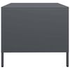 vidaXL Table basse anthracite 101,5x50x43,5 cm acier laminé à froid