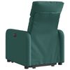vidaXL Fauteuil inclinable vert fonc&eacute; tissu