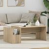 vidaXL Table basse Ch&ecirc;ne Sonoma 90 x 45 x 35 cm Bois d'ing&eacute;nierie