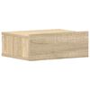 vidaXL Tables de chevet flottantes 2 pcs Ch&ecirc;ne sonoma Bois ing&eacute;nierie