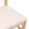 vidaXL Chaises &agrave; manger coussins 2 pcs bois massif caoutchouc