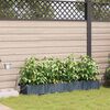 vidaXL Cache-pot de jardin 4 pcs Gris Clair Acier