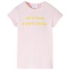 T-shirt pour enfants rose p&acirc;le 92