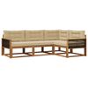 vidaXL Ensemble de canap&eacute;s d'ext&eacute;rieur 4 pcs Naturel et Beige