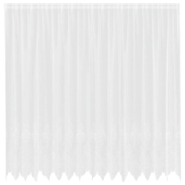 vidaXL Rideau en Dentelle Floral Blanc 220 x 400 cm Polyester