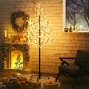 vidaXL Arbre à LED fleur de cerisier 200 LED Blanc chaud 180 cm