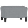 vidaXL Ensemble de canap&eacute;s 3 pcs avec coussins Gris clair Tissu
