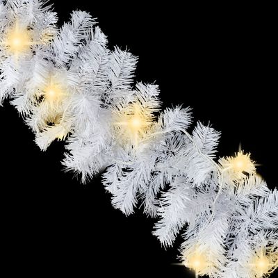 vidaXL Guirlande de Noël avec lumières LED 20 m Blanc
